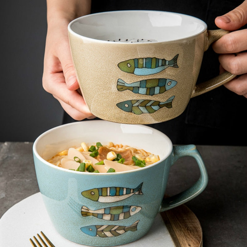 Fish Art Coffee Mugs