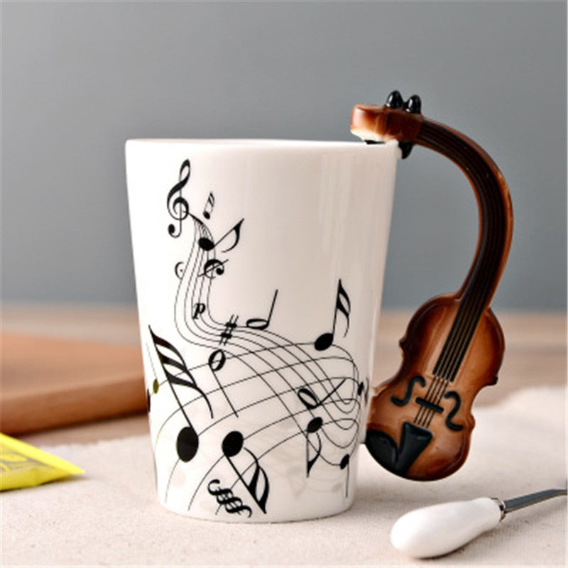 Guitar Style Coffee Mugs